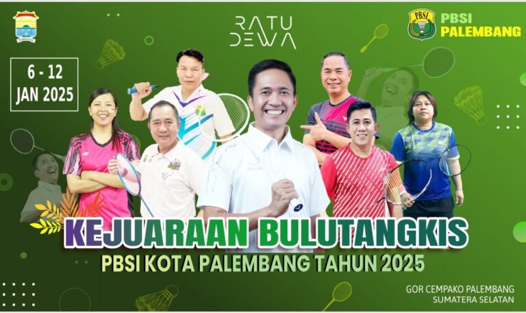 PBSI Palembang Bakal Gelar Kejuaraan Tahun 2025