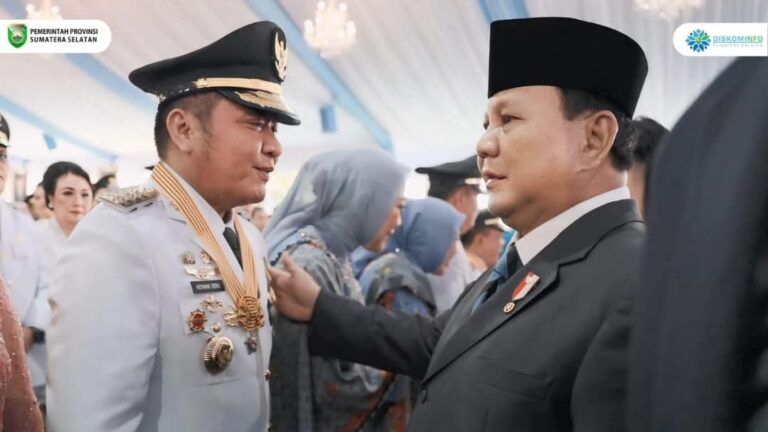 HDCU Resmi Dilantik Sebagai Gubernur dan Wakil Gubernur Sumsel 2025-2030