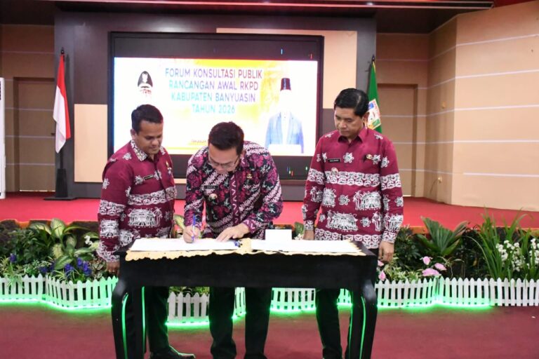 Gelar Forum Konsultasi Publik RKPD Kabupaten Banyuasin Tahun 2026