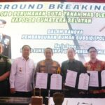 Wagub Sumsel Cik Ujang Groundbreaking Pembangunan Rumah Subsidi Layak Huni Bagi Pegawai dan Polri