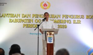 Pengurus KONI OKI Dikukuhkan, Target Naik Peringkat di Porprov