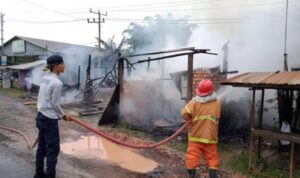 Tim Damkar dan BPPD Muba Berhasil Padamkan Api di Desa Epil