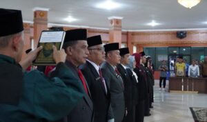 Perubahan Nomenklatur, Bupati OKI Kukuhkan Pejabat Struktural dan Fungsional
