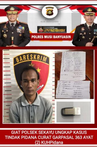 Polsek Sekayu Ungkap Kasus Pembobolan Warung, Satu Pelaku Ditangkap