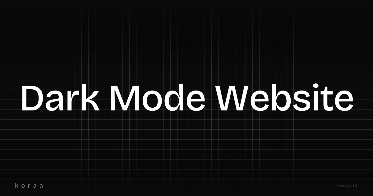 Ilustrasi perbandingan dark mode dan light mode pada desain website modern