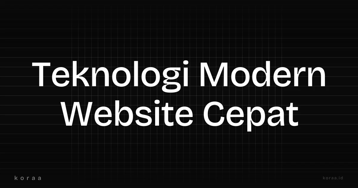 Ilustrasi teknologi modern Next.js Node.js untuk website bisnis yang cepat dan skalabel