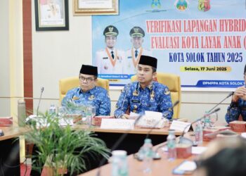 Pemko Solok Ikuti Verifikasi Lapangan Evaluasi Penyelenggaraan Kota Layak Anak Tahun 2025