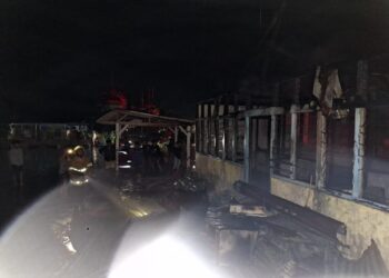 Bangunan Bekas Kantor Jorong di Koto Sani  Hangus Terbakar