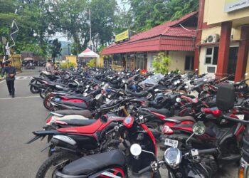 Balap Liar Khatib Sulaiman Dibongkar Tim Gabungan Polresta Padang, Ratusan Motor Masuk Garasi Polisi