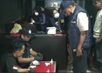 Delapan Pengunjung Tempat Hiburan Malam di Padang Positif Narkoba