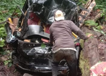 Mobil Pick Up Bermuatan Kelapa Masuk Jurang di Tapan, Proses Evakuasi Masih Berlangsung