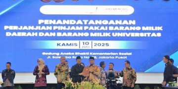 Sah! Rektor UNP Teken Perjanjian Pinjam Pakai Gedung untuk Sekolah Rakyat bersama Mensos