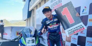 Argiya Farrel Ramadhan, Pemuda Minang yang Juarai Superpole Race NS150 Seri 3 Mandalika Racing Series 2025