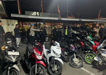 Polresta Bukittinggi Gelar Operasi Cipta Kondisi, Belasan Sepeda Motor Diamankan