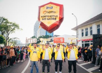 Parade IM3 SATSPAM Edukasi Kota Medan, Merdeka dari Ancaman Scam dan Spam di Momen HUT Kemerdekaan