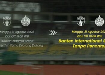 Demi Keamanan, Polda Banten Batalkan Pertandingan ILeague, Persita vs Semen Padang FC, di Serang