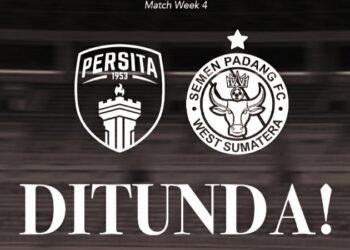 LIB Resmi Tunda Pertandingan Persita vs Semen Padang FC