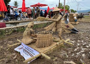 Pelajar Manfaatkan Jerami jadi Instalasi Seni saat Event RSBG