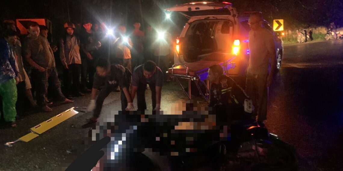 Pengendara Motor Meninggal Dunia Usai Tabrak Truk Tangki di Jalan Lintas Solok-Padang