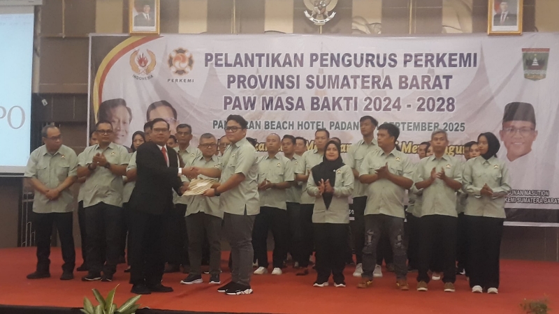Bagas Panyusunan Nasution Resmi Pimpin Perkemi Sumbar 2024–2028, Bidik Medali Emas PON Bela Diri 2025