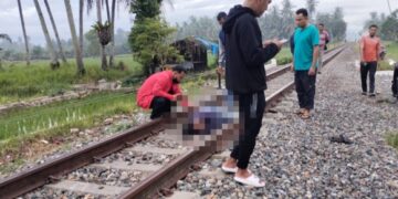 Tabrakan Tragis di Jalur Kereta, Dua Orang Tertabrak Kendaraan Pemeriksa Jalur di Lubuk Alung