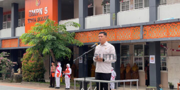 KPU Kota Solok Edukasi Siswa SMPN 5 Belajar Demokrasi Lewat Pemilos