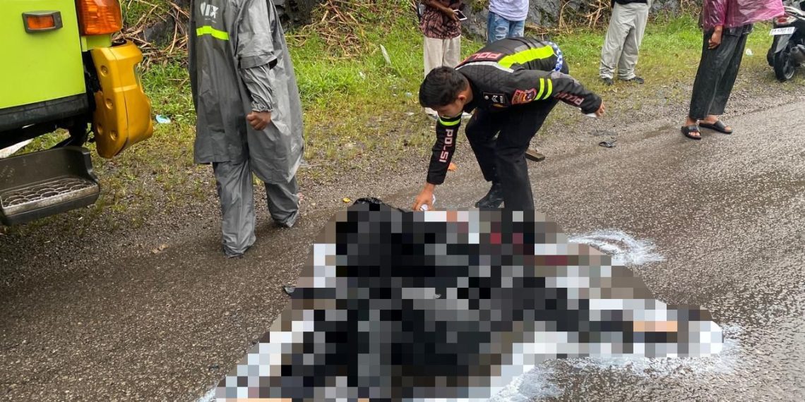 Gagal Mendahului, Pemotor Asal Padang Meregang Nyawa di Lubuk Selasih Solok