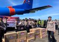 Polda Sumbar Terima Bantuan Logistik untuk Penanganan Bencana