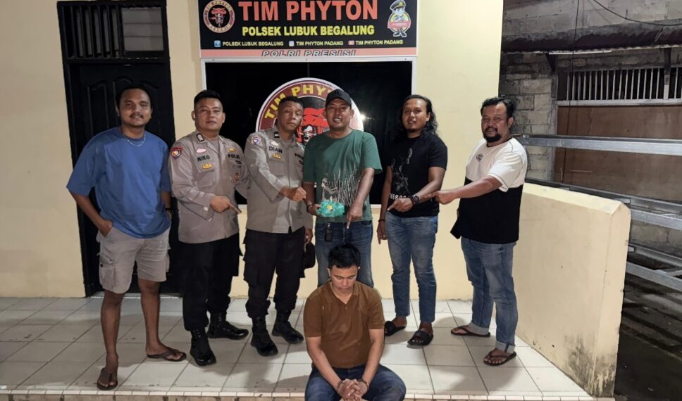 Polsek Lubuk Begalung Amankan Seorang Pria Diduga Simpan Sabu