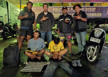 Dua Pelaku Curanmor Belasan TKP Ditangkap Tim Klewang Polresta Padang