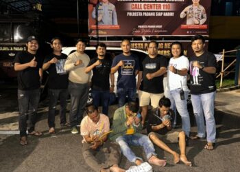 Polresta Padang Tangkap Empat Pelaku Pencurian Modus Ganjal ATM
