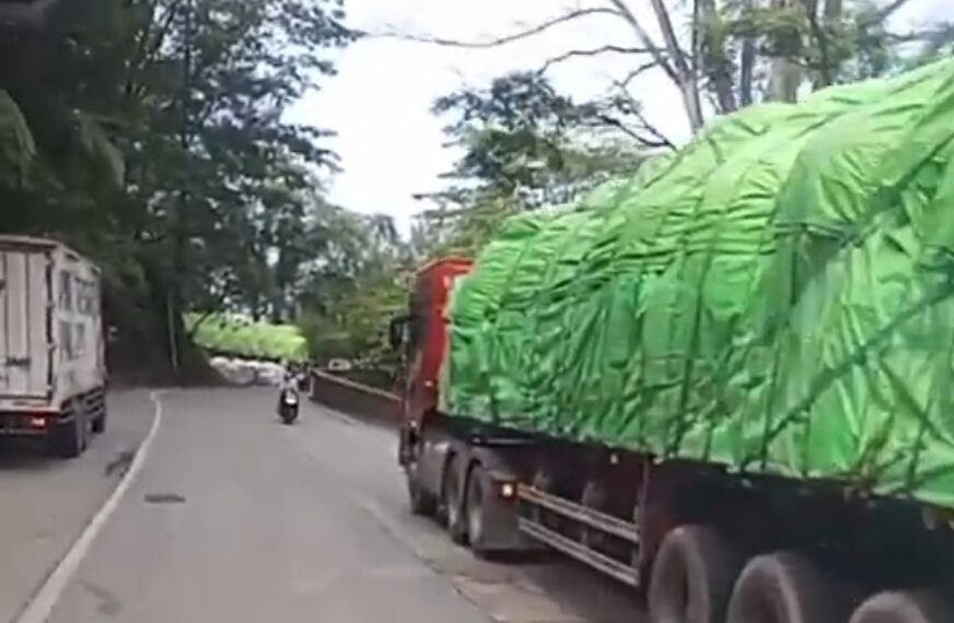 Truk Gandeng Rusak di Panorama Satu, Lalu Lintas Padang–Solok Terganggu