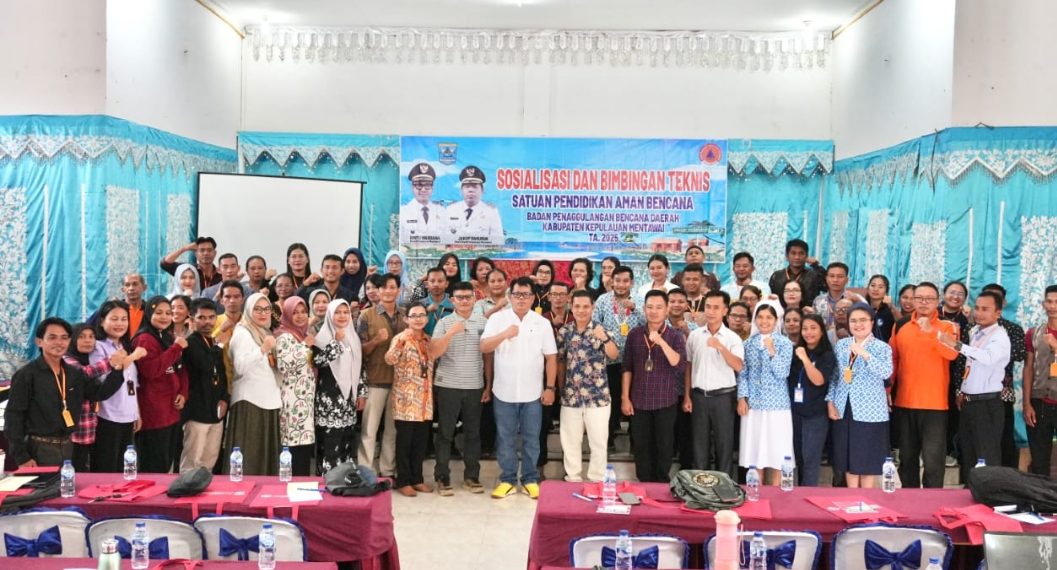Perkuat Kesiapsiagaan, Wabup Mentawai Resmi Buka Sosialisasi dan Bimtek Sekolah Aman Bencana