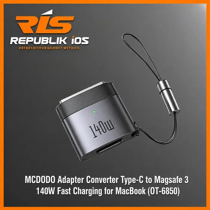 MCDODO Adapter Converter Type-C to Magsafe 3 140W Fast Charging for Macbook