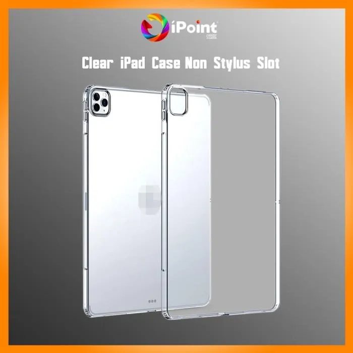 iPad Silicone Case Air 6 2024 Transparent non pencil slot