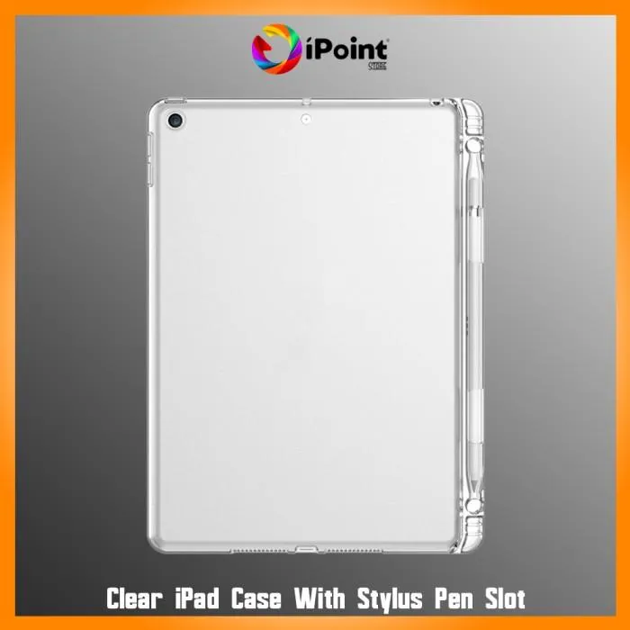 Ipad Pro 11" 2024 Silicone Case Transparant With Pencil Slot