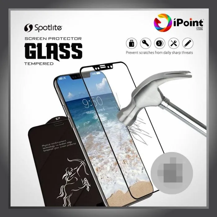 Premium iPhone 16 Series Spotlite Full Tempered Glass Clear Ultra Guard Dust Proof