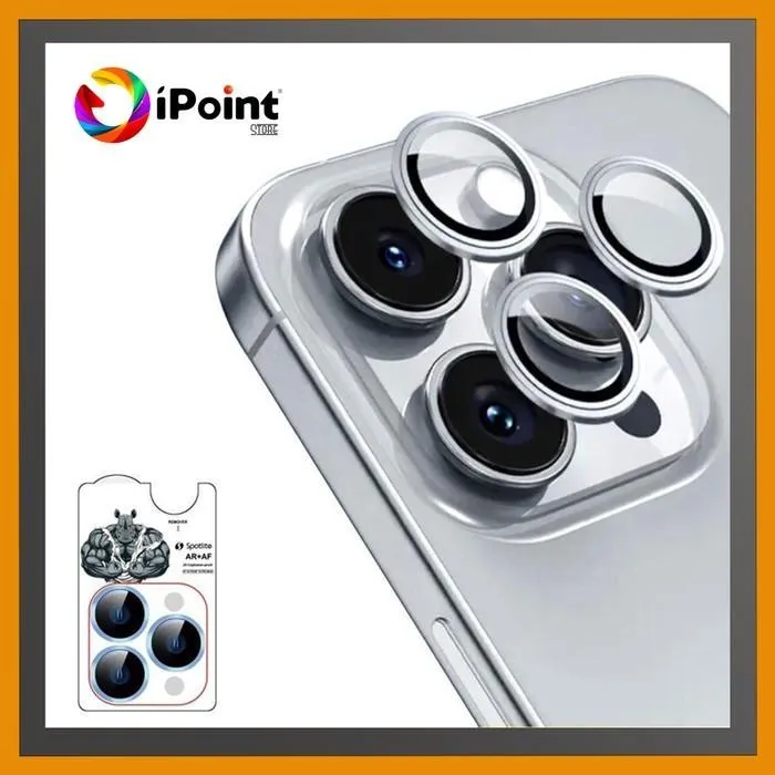 SPOTLITE iPhone 13 Pro / iPhone 13 Pro Max Premium High Definition Back Belakang Camera Lens Protector Pelindung Tempered Glass Anti Gores Anti Scratch Dengan alat pembuka dan alat pemandu pemasangan, Anti Reflection