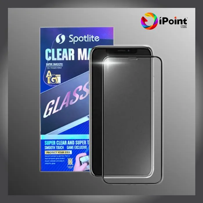 Premium iPhone 15 Series Spotlite Full Tempered Glass Gaming Clear Matte / Anti Glare