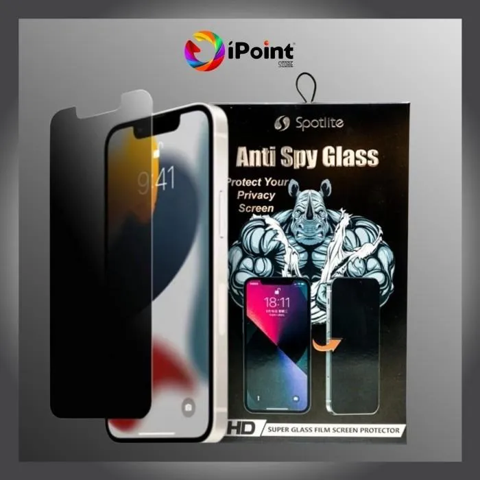 Premium iPhone XS MAX / iPhone 11 Pro Max Anti Spy Privacy Spotlite Full Tempered Glass