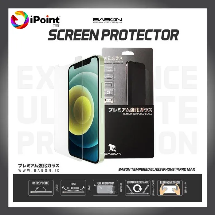 BABON Premium Curve Clear Tempered Glass iPhone ( Non-Full ) Best Japan Quality Product