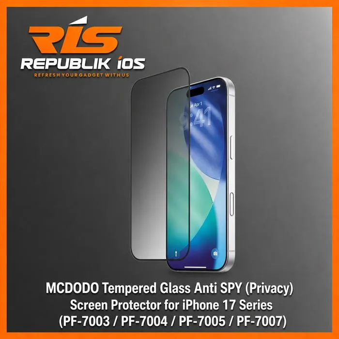 MCDODO Tempered Glass Anti SPY (Privacy) Screen Protector for iPhone 17 Series (17, 17 AIR, 17 PRO, 17 PRO MAX)