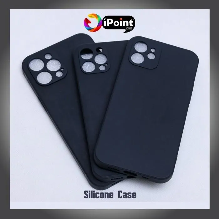 Case iPhone 15 Series TPU Square Logo - Hitam