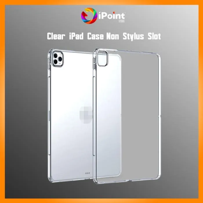 iPad Silicone Case Pro 2024 Transparent non pencil slot