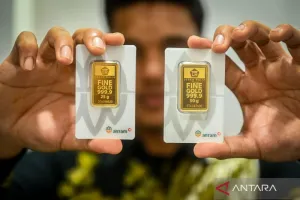 Harga Emas Antam Turun Rp4.000 Menjadi Rp2,599 Juta/Gr pada Rabu 