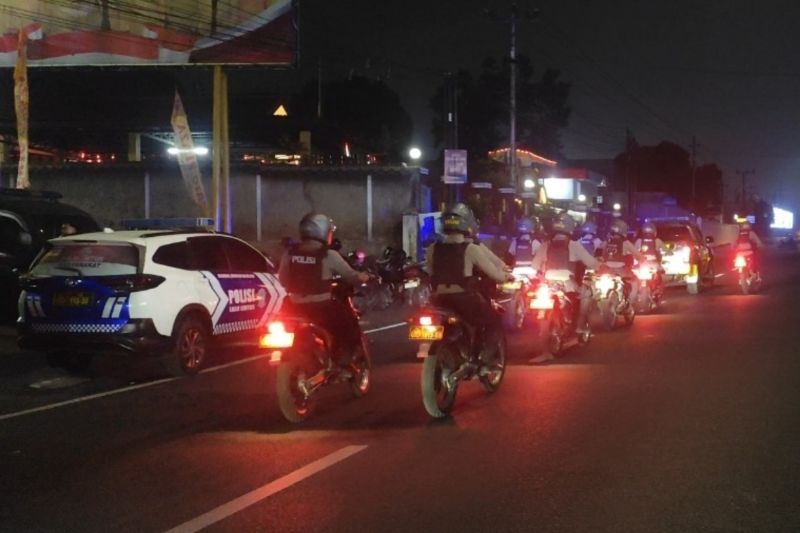 Antisipasi Balap Liar, Polres Wonosobo Gelar Patroli Skala Besar 