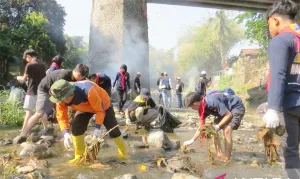 Darurat Sampah di Jember, TNI, Polri, dan Warga Keroyokan Sulap Sungai Bedadung