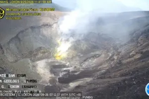 Gunung Lokon di Tomohon Kembali Alami Peningkatan Gempa Vulkanik
