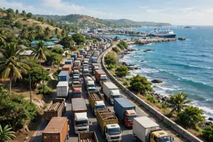 Macet 9 Kilometer, Antrian Menuju Pelabuhan Ketapang Banyuwangi akibat Aksi Sopir Truk