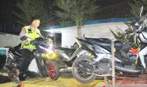Knalpot Bronk Minus Kelengkapan Surat, 65 Sepeda Motor Dikandangkan di Cianjur